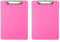 MAUL Klemmbrett A4 MAULneon | Schreibbrett aus Kunststoff im DIN A4 Format | Clipboard zum Aufhängen | moderner Klemmer zur Aufbewahrung von Papier | für Büro, Küche und Werkstatt | Pink