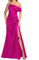 Vestidos de dama de honor de satén para mujer para boda con abertura, vestidos de ceremonia de sirena, vestidos de cóctel, talla grande, fucsia, 50 Grande