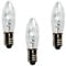 Topkerze Riffelkerze Spitzkerze 23 V / 3W | 3er Set | Ersatzlampe für 10er Schwibbogen/Lichterketten Weihnachtsbeleuchtung etc. | für innen