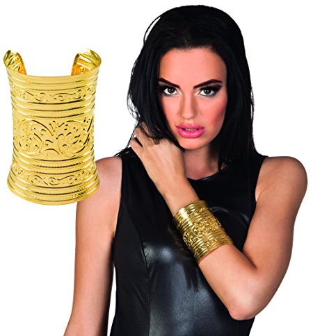 Römerin Armspange - Gold - Ägyptischer Schmuck Armreif Orient Modeschmuck Antike Armschmuck Göttin Ägypterin Kostüm Accessoire Ägyptischer Schmuck Armreif