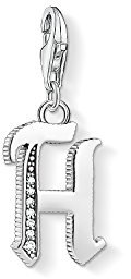 Thomas Sabo Damen-Charm-Anhänger H Buchstabe Silber Charm Club 925 Sterling Silber 1588-643-21