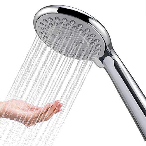 BauTangLe Handheld Shower Head Replacement for Bathroom - Elegant Upgraded Adjustable - 5 Shower Experiences - Fits Your Shower Hose
