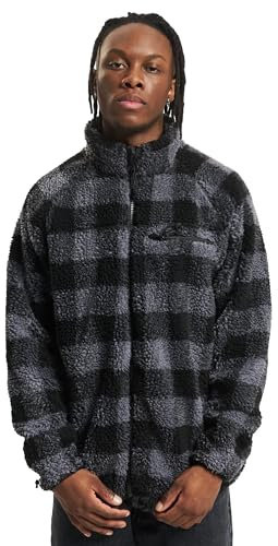 Brandit Teddyfleece Jacket, Uomo, Black/Grey, XL