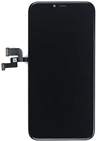 SINTECH© Premium Soft OLED Display kompatibel für iPhone XS in schwarz, komplett, Farbe:Schwarz