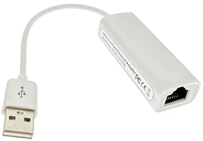 JZK Adaptador Ethernet USB a RJ45, adaptador de red USB 2.0 a Ethernet LAN, convertidor Ethernet a USB, adaptador de red USB para computadora portátil, computadora, PC