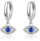 Böser Blick Ohrringe 925 Sterling Silber Hängend Ohrringe Evil Eye Ohrringe für Damen Böser Blick Stein türkisches Auge Schmuck Geschenk für Damen Mädchen Weihnachts