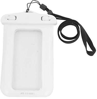 Ruilogod Cassa del sacchetto sacchetto impermeabile Tablet bianco di plastica trasparente per 5 5G