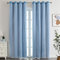Nyescasa Verdunklungs Vorhänge Kinderzimmer Vorhang Doppellagige Gardienen mit Höhlen Sterne mit Voile Ösenschal für Wohnzimmer Schlafzimmer Mädchen Dekoschal 2er Set 270x150cm(H×B) Blau