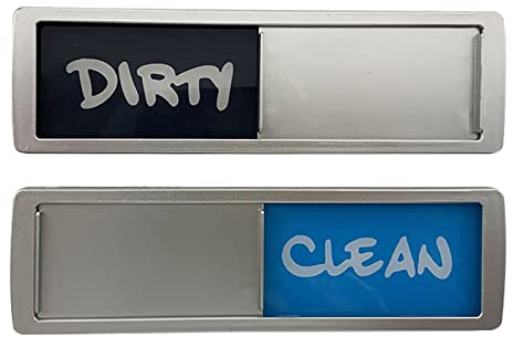 IHGWE Spülmaschine sauber und schmutzig Magnetschild Optional Selbstklebender Magnet leicht lesbar, Kratzfest, strapazierfähig, Verschluss-Schiebemagnete für Fliegengitter Fenster (C, One Size)