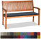 Orumrud Bankauflage Stuhlkissen Bankkissen mit Krawatte Waschbar,110x60x3cm，2 3 4-Sitzer Sitzkissen rutschfeste Auflage für Gartenbank,Küche,Terrasse Innen und Außenbereich，dunkelgrau blau