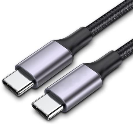 USB C auf USB C Ladekabel 1m Schnellladekabel Datenkabel Typ C Kabel 60W für Samsung S23/S23 Ultra/S22/S22 Ultra/S21, iPad Pro/iPad Air 5/Mini 6, MacBook Air/Pro, Pixel, Chromebook, Huawei P40 P30 P20