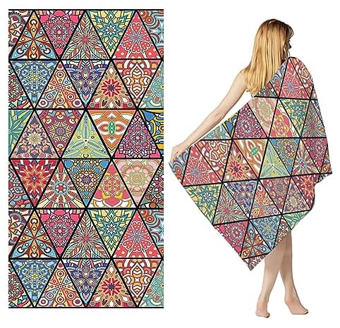 Strandtuch,Strandhandtuch Groß,Strandtücher Groß,Mikrofaser Strandtuch XXL,Stranddecke,Extra großes 180x100 cm Schnell Trocknendes, Weiches, Leichtes, Pflegeleicht, Kompaktes, Sandfreies Handtuch