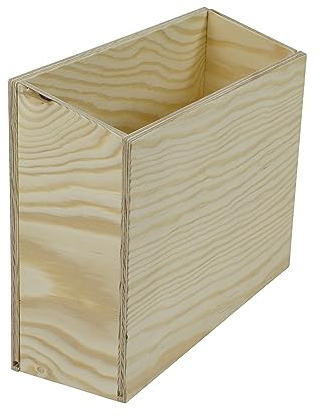 TimeTEX - Kiefernholz Karteikasten Klaus | Einfacher Zugriff auf Materialien im Format A4. Umweltfreundlich aus Kieferholz gefertigt, bietet natürliche Haptik & Stabilität | Inhalt: 1x Karteikasten