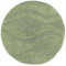 RugVista Badematte Breeze, ∅ 90 cm, Rund, Mittelflor, Anti-Rutsch, Moderner Badteppich, Maschinenwaschbar bis 30°C, 100% Baumwolle, Grün