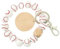 XBHGSY süßer Schlüsselanhänger Ball Schlüsselanhänger Anhänger Armband Schlüsselanhänger Anhänger Armband Schlüsselanhänger Anhänger Schlüsselanhänger weißer Baseball