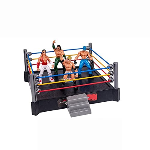shenruifa Kampfspielzeug, Wrestling-Spielzeug, Wrestler-Krieger-Spielzeug, Lustiges Wrestling-Ring-Set, Kinderspielzeug (Grau)