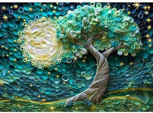 TangComplete - Albero della vita puzzle per adulti 1000 pezzi, puzzle per adulti 1000 pezzi, giocattoli di gioco impegnativi, puzzle impossibile, puzzle decorazione famiglia