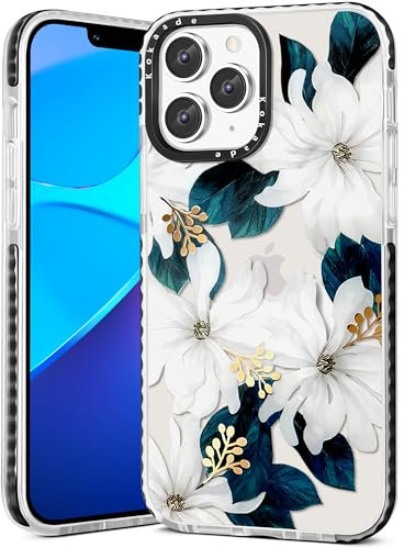 Kokaade for iPhone 11 Pro Max Case for Women Girls - Cute Kawaii Blue Flower Design Fashion Phone Cover Girly TPU Funda for iPhone 11 Promax