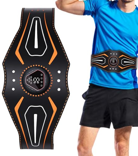 Ab Stimulator Muscle Toner, Abdominal Training Belt, Digital Display Exercise Gear Workout Equipment for Men Women Gym Travel Car Commutes Bed Rest Activities
