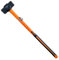 WEDO Fäustel Vorschlaghammer Mit Fiberglasstiel 3600g, Schlittenhammer, Hardware Werkzeug, Stemmhammer, Großer Hammer, Kohlenstoffstahl, Rutschfester Griff, Langlebig, Länge 894mm