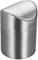 Mini Desktop Bin with Lid, Brushed Stainless Steel Swing Bin, Trash Can Small Desk Bin Indoor Dustbins Car Desk Office Bathroom Kitchen Waste Coffee Pods and Tea Bags (12 * 12 * 16.5CM, 1.5L) (silver)