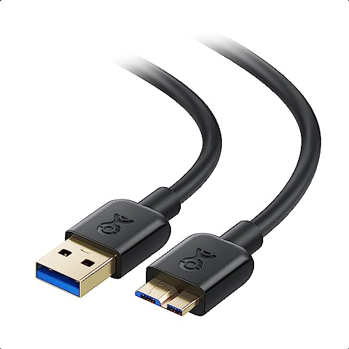 Cable Matters USB 3.0 Kabel auf Micro B 0,5m (USB 3 Kabel Festplattenkabel, Externe Festplatte Kabel, USB Micro B Kabel) in Schwarz - 0,5 Meter