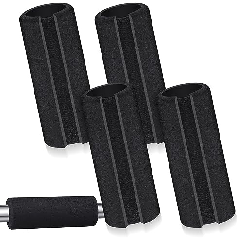 Frienda 4 Pcs Handle Grips 4.25 Inch NBR Rubber Foam Grip Wrap Soft Buffer Tube Cover Pad Handle Covers for Fitness Home Garden Bicycle Exercise Equipment Handlebar Replacement(1.9 cm to 2.7cm)