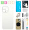 GUPFIX Back Glass Replacement for iPhone 12 Pro with Repir Tools, Big Hole Rear Back Cover Glass Replacement All Carriers with Pre-Installed Adhesive and Repairing Tool Kits (Silver)