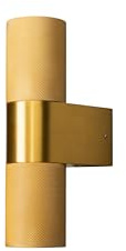 Konstsmide Wandleuchte Temi | goldfarben | Outdoor | Lichtkegel oben/unten | 6,5 x 11,5 x 23,5 cm | 7667-800