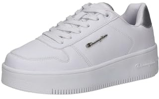Champion Damen Rd18 Plat Chromo W Low Sneakers, Weiß Silber Ww015, 38 EU