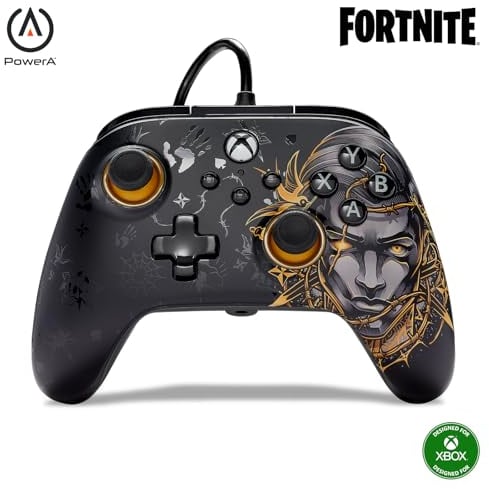 Power A Mando alámbrico Advantage para Xbox Series X|S - Midas, mando, mando para videojuegos con cable, mando para juegos, funciona con Xbox Series X|S