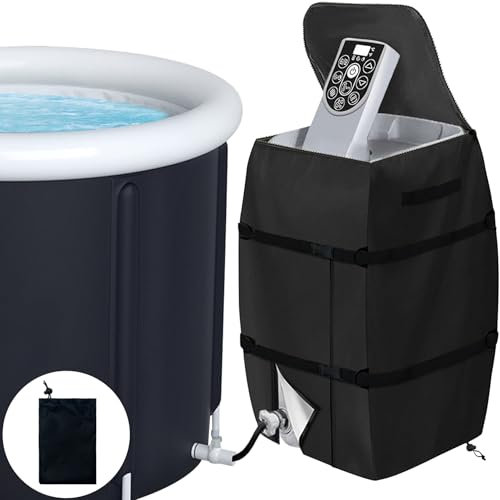 TZEKING Copertura Pompa per Vasca Idromassaggio,Copertura di Riscaldamento per Spa,Anti-Polvere Impermeabile Copertura Spa Portatile,Copertura per pompa termale, Copertura per Pompa Scaldabagno