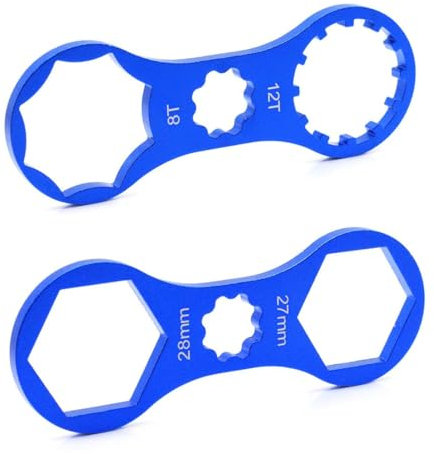 NHPY 2 pezzi Forcella a sospensione per bicicletta, Bike Anteriore Forcella Rimozione Chiave, per la Riparazione della Forcella Anteriore della per Rimuovere e installare Una Chiave Inglese