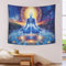 DCABEIOOE Buddha Wandteppiche Bettwäsche Tapisserie Wandtuch 180cmx230cm
