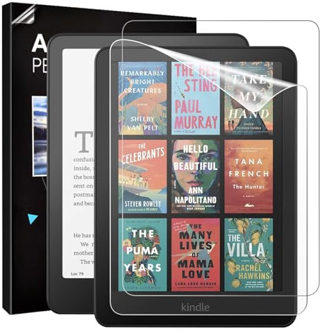 TiMOVO 2 Pack Protector de Pantalla para Kindle Paperwhite 7 Pulgadas 12ª Generación 2024 y Kindle Colorsoft Signature Edition, Película Protectora de Pantalla Pet Antirreflejos y Anti-arañazos