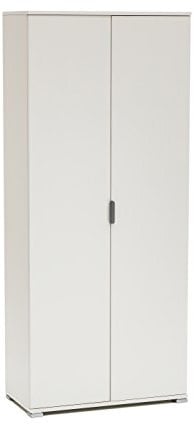 MeMi Me281BIA Armadio, Legno, Bianco, 36.5x75x174 cm