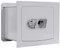 Profirst Wandtresor EN1 Apollo 40 Doppelbartschloss Lichtgrau BxH 49x43cm Infoblatt 1 fixierter Fachboden