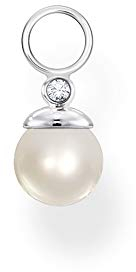 THOMAS SABO Damen Ohrring Anhänger Perle 925 Sterlingsilber