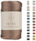 Sensy Premium 5 mm 104 Yards Polyesterseil 100% Polypropylen-Kordel Makramee-Seil Häkeltasche Häkelgarn Geschenk für Strickwaren (Nerz)