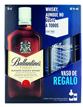 Ballantine's Finest Whisky Escocés de Mezcla y Vaso de regalo - 700 ml