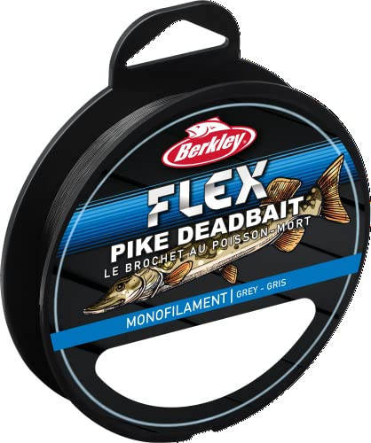 Berkley Flex, Monofilamento Flessibile Unisex Adulto, Grigio, 0.40mm | 25Lb | 11,2Kg | 300m
