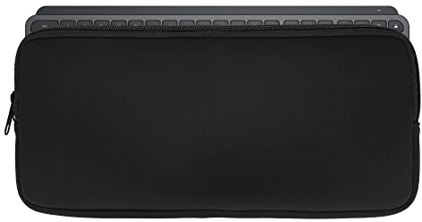 kwmobile Tastatur-Hülle kompatibel mit Logitech Mx Keys Mini Wireless - Neopren Schutzhülle Case Tasche für Tastatur - Neoprentasche für Keyboard - Schwarz