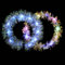 Yean Leuchtendes Stirnband mit LED-Effekt, glitzerndes Lametta-Haarband, Kronenkranz, Kopfschmuck, Party, Nachtclub, Rave-Haarschmuck für Frauen und Mädchen