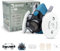 RHINO Smart Solutions Maschera per Verniciatura RH-M102 | Maschera Antipolvere Reutilizzabile con Filtri P3R (FFP3) Occhiali Protettivi | Protezione Antigas, Polveri, Lavoro a Spruzzo, Lucidatura