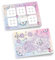 Set 1 Tic Tac Toe + 1 Mandala je 25 Blätter Papierspiel Schmetterling Blumen Set Mitgebsel Mitbringsel Gastgeschenk zum Kindergeburtstag Fest Motto-Party Reise für Teens Mädchen Kindergarten Schule