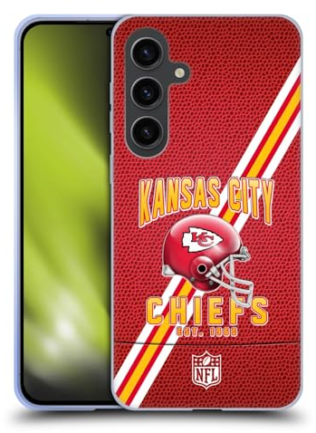 Head Case Designs Offizielle NFL Football Streifen Kansas City Chiefs Logo Art Gel Handyhülle Hülle [Militärischer Schutzgrad] Kompatibel mit Samsung Galaxy S24+ 5G