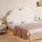 Gleedipre French cloud shape Headboard cover Skin-friendly and thick Anti-collision Removable and washable Headline soft pad Large backrest(White,150x65cm/No headboard)