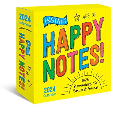 2024 Instant Happy Notes Boxed Calendar: 365 Reminders to Smile and Shine! (Daily Motivational Desk Gift) (Inspire Instant Happiness Calendars & Gifts)