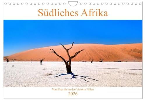 Südliches Afrika - Vom Kap bis zu den Victoria Fällen (Wandkalender 2026 DIN A4 quer), CALVENDO Monatskalender: Eine Reise durch 4 Länder im Südlichen Afrika (CALVENDO Natur)