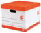 Pack of 10 5 Star Storage Boxes for 5 A4 Lever Arch Files, W317xD384xH287mm, Red & White - (295276)